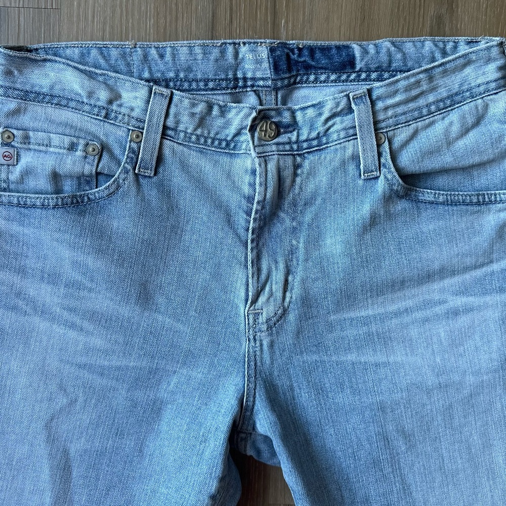 AG Adriano Goldschmied Men’s Light Blue Straight Jeans - Picture 5 of 11